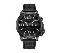 Automated Men's Analogue Watch with Black Dial and Black Strap -PEWJD0021701, Black, Black, band ring