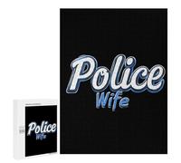 Police Wife Back The Blue Stylish Adults Jigsaw Puzzle Funny Wooden Educational Game Art Home Decor