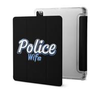 Police Wife Back The Blue Tablet Case with Pen Slot Compatible with IPAD Pro 2021