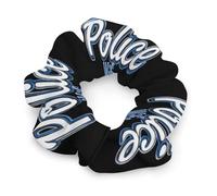 Police Wife Back The Blue Women Ponytail Holders Satin Scrunchies Stylish Hair Elastics & Ties