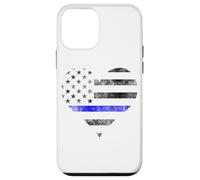 Police Wife Big Heart Flag The Thin Blue Line Family Case for iPhone 12 mini