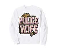 Police Wife Bold Support Design Sweatshirt