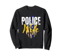 Police Wife Thin Blue Line Law Enforcement Support Sweatshirt