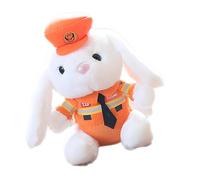 Policeman Bunny Doll - Plush Rabbit Dolls Outdoor' Car, Adorable Plush Bunny Police | Cute Plush Decor for Outdoor' Car, P Dolls