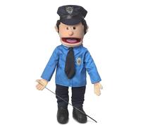 Policeman, Peach Male, Full Body, Ventriloquist Style Puppet, 65cm
