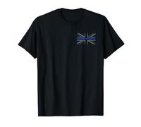 Policeman Thin Blue Line UK Flag T-Shirt T-Shirt