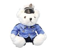 Polices Bear Plush - Polices Dress Teddys Bear Plush Toy | Cute Stuffed Bears with Removable Clothes for Kids Girls Boys