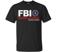 PoliceTee FBI Behavioral Analysis Unit Quantico Virginia Gift Men's T-Shirt(3X-Large)