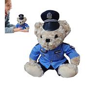 Policy Plush Toys - Stuffed Animal | Soft and Filled Policy Dress Plush Toy, Decorative Plush Bear, for Birthday Christmas Surprise