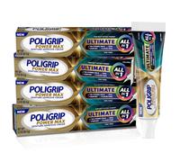 Poligrip Power Max Ultimate All-In-1 Denture Adhesive Cream Zinc Free 2.2 oz (4 Pack)