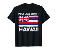 Polihale Beach Hawaii Flag Design Polihale Beach Kauai HI T-Shirt