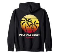 Polihale Beach Hawaii Tropical Polihale Beach Kauai Sunset Zip Hoodie