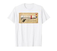 Polikarpov I-16 Spanish Civil War Soviet Fighter Plane Value Graphic T-Shirt, Men, White, L