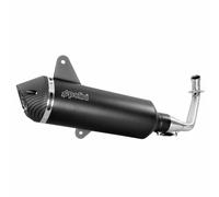Polini black maxiscooter exhaust for Piaggio 300 Vespa GTS 2020+ Euro 5 (CE appr