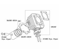 POLINI Cylinder Kit - Ø40mm Peugeot
