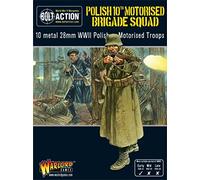Polish 10th Motorised Brigade Squad - 28mm Scale Metal Miniatures for Bolt Action by Warlord Games - Highly Detailed World War 2 Miniatures for Table-top Wargaming
