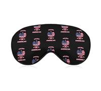 Polish American Flag Eagle Sleeping Eye Mask Eye Shade with Adjustable Strap Blindfold for Airplane Travel