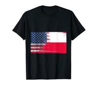 Polish American Half Poland Half America Flag Shirt T-Shirt