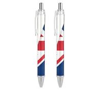 Polish And British Flags Ballpoint Pens 0.5mm Fine Black Ink Retractable Writing Rollerball Pen for Home Office