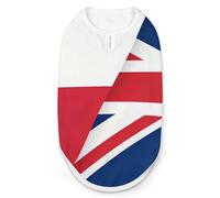 Polish And British Flags Dog Shirts Summer Pet Clothes Comfort T-Shirts Vest Sleeveless Tank Top for Cats Dogs