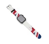 Polish And British Flags Silicone Smartwatch Replacement Bands Compatible with IWatch Wristbands Strap