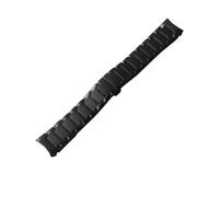 Polish Black Ceramic Watch Band 22mm 24mm Replacement Watchband Bracelet(Polish and matte_22mm)