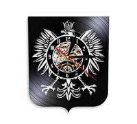 Polish Coat of Arms Polska Wall Clock Patriotic Polish Eagle Poland Coat Of Arms Polish Falcon Vintage Vinyl Record Wall Clock Without LED