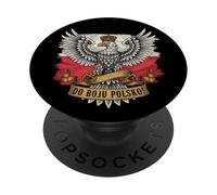 Polish Eagle Crown Do Boju Polsko Flag Pride Art PopSockets Adhesive PopGrip