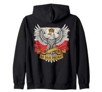 Polish Eagle Crown Do Boju Polsko Flag Pride Art Zip Hoodie