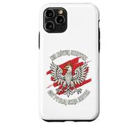 Polish Eagle Crowned Bold Pride Quote Red Brush Patriot Art Case for iPhone 11 Pro
