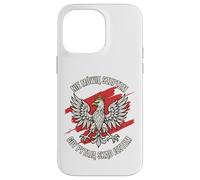Polish Eagle Crowned Bold Pride Quote Red Brush Patriot Art Case for iPhone 14 Pro Max