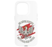 Polish Eagle Crowned Bold Pride Quote Red Brush Patriot Art Case for iPhone 15 Pro