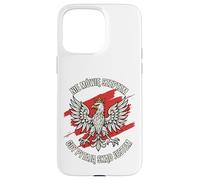 Polish Eagle Crowned Bold Pride Quote Red Brush Patriot Art Case for iPhone 15 Pro Max