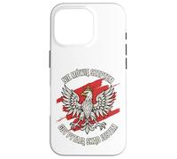Polish Eagle Crowned Bold Pride Quote Red Brush Patriot Art Case for iPhone 16 Pro