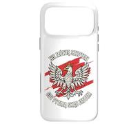 Polish Eagle Crowned Bold Pride Quote Red Brush Patriot Art Case for iPhone 17 Pro Max