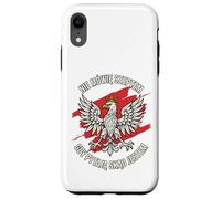 Polish Eagle Crowned Bold Pride Quote Red Brush Patriot Art Case for iPhone XR