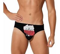 Polish Eagle Flag Funny Swim Briefs for Men Bikini Swimsuit Low Rise Short Surfing Briefs Swimwear