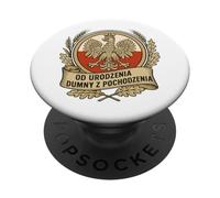 Polish Eagle Quote Proud Heritage Red White Emblem PopSockets Adhesive PopGrip