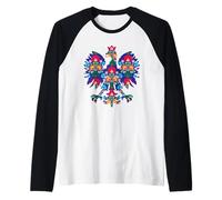 Polish Eagle | WYCINANKI Folk Art Poland Xmas Easter Time Raglan Baseball Tee