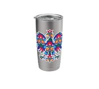 Polish Eagle | WYCINANKI Folk Art Poland Xmas Easter Time Stainless Steel Insulated Tumbler