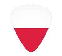 Polish flag 12 guitar picks per pack, available in 3 different thicknesses, suitable for electric guitars, ukuleles, etc.