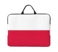 Polish Flag 14 Inch Laptop Or Tablet Case,Durable and Water-Repellent Fabric, Lightweight, Business Casual