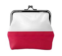 Polish Flag Coin Purses, Change Purse Wallets, For Festivals And Special Occasions, Black, One Size, Art Deco