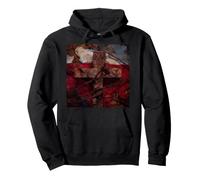 Polish Flag Cross Barbed Wire Religious Faith Pullover Hoodie