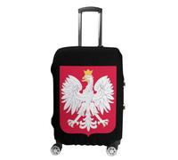 Polish Flag Ea-gle Personalized Luggage Case Cover Funny Travel Accessories Washable Suitcase Protector Fit 19-32 Inch XL