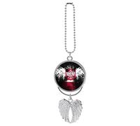 Polish Flag Eagle Hanging Ornaments Print Pendant Car Accessories Charm Mirror Decoration Gold Silver