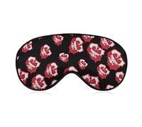 Polish Flag Eagle Sleeping Eye Mask Eye Shade with Adjustable Strap Blindfold for Airplane Travel