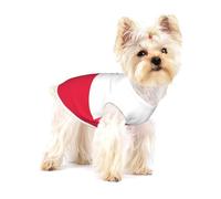 Polish flag Full Print Cotton Pet Vest S Dog Cat Clothes Soft Elastic Breathable Pullover Pet