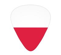 Polish flag Guitar picks in thin, medium, and thick sizes, 12-piece set, suitable for electric guitar and various instruments