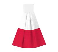 Polish Flag Kitchen Dish Cloths Coral Velvet Dish Towels Washcloths Rags For Kitchen Bathroom
